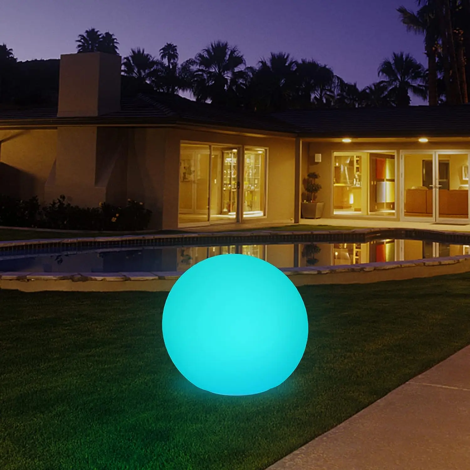 New Design  Rechargeable Waterproof Outdoor lawn Light ball For Outdoor