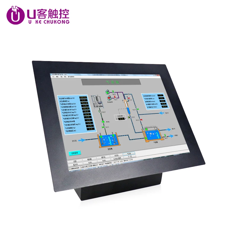HD wall mount computer with 12.1 inch resistive touch screen and core i5 3th generation processor Built in WIFI and support VGA