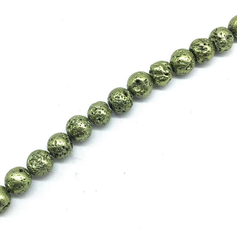 2019 New Lava Stone Beads Volcano Bead Strings Color Plating For DIY Making Jewelry Bracelet Bangles