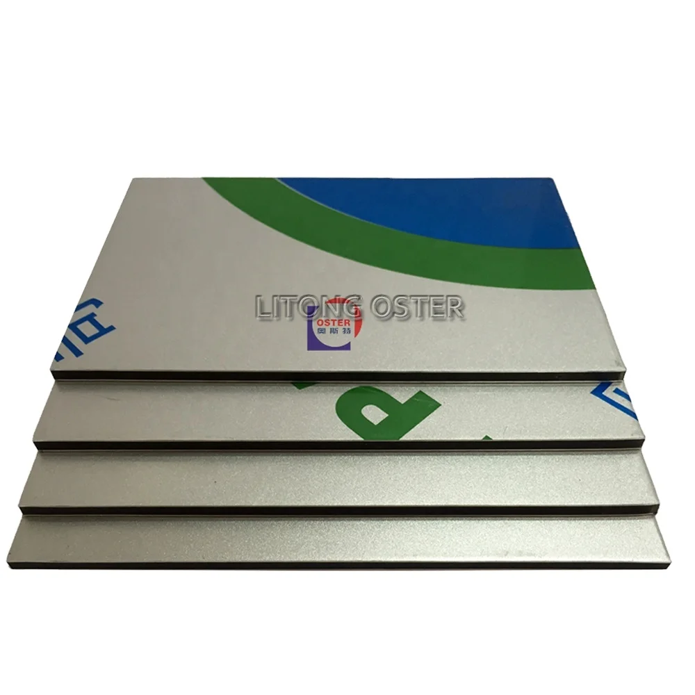 Facade Cladding ACP ACM Sheet Aluminum Composite Panels 2mm 3mm 4mm Alu Skin 0.21mm 0.30mm 0.5mm