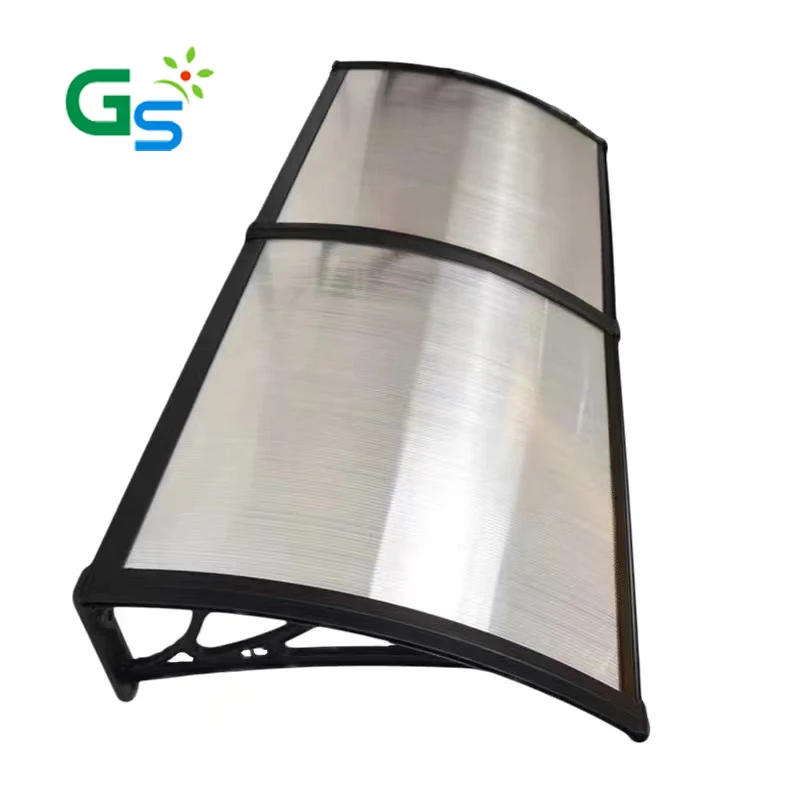 Easy Install Diy Polycarbonate Awning Shade Canopy Plastic Window Awning For Outdoor Sunshade