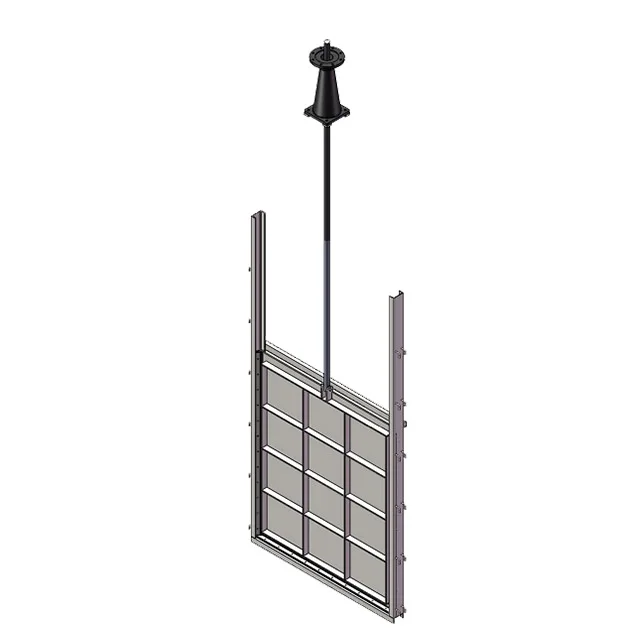 PZM fabricated large size carbon steel electric penstock sluice gate valve