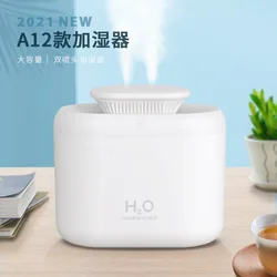 3L Double Nozzle Air Humidifier Cool Mist Aroma Essential Oil Diffuser Ultrasonic USB Air Humidifier With Coloful LED light