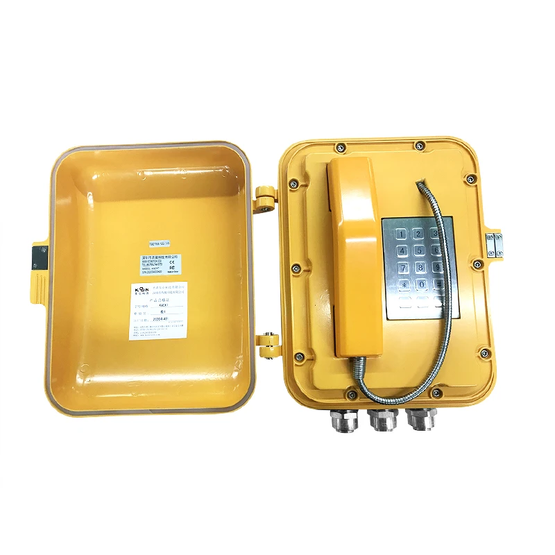 Взрывостойкий телефон с клавиатурой ATEX оборудование Ex D Iib взрывозащищенный телефон KNEx7 с заводской поставкой