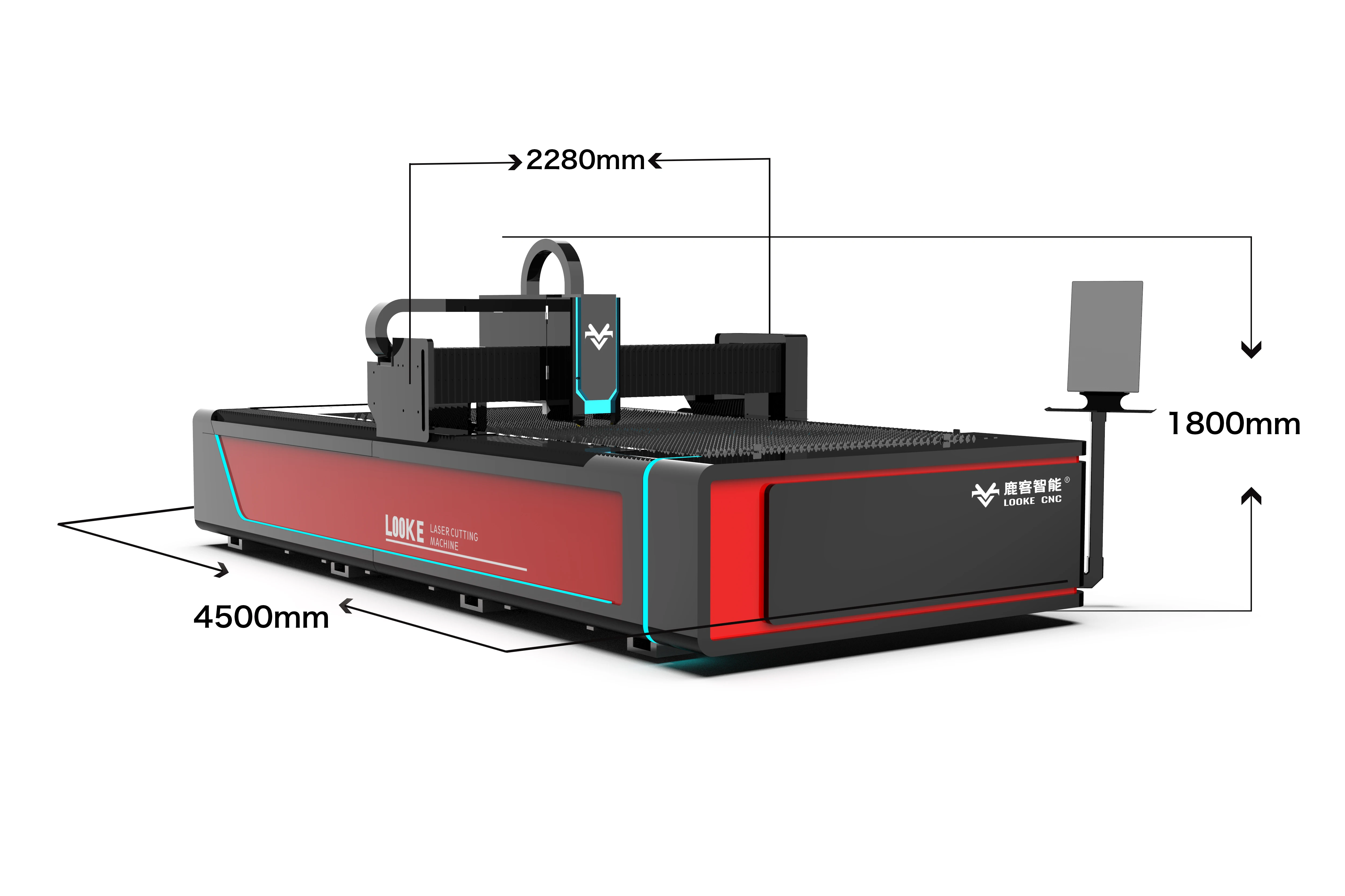 1313F Raycus Laser Source Raytools Laser Head Spare Parts Open Type Single Platform Table Metal Laser Cutting Machine Fiber