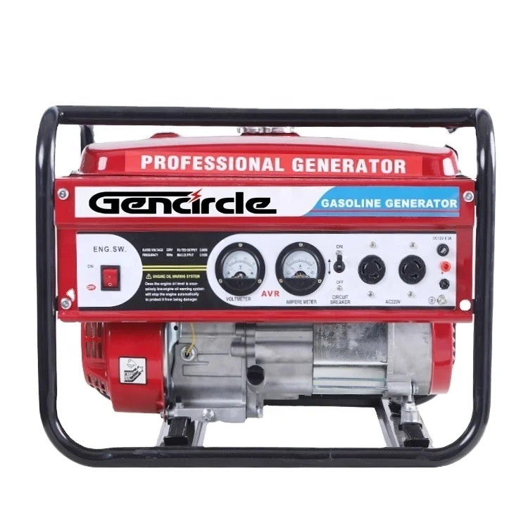 Reasonable price gasoline electric generator set single phase rated power 5KW gasoline water pump with customized shape