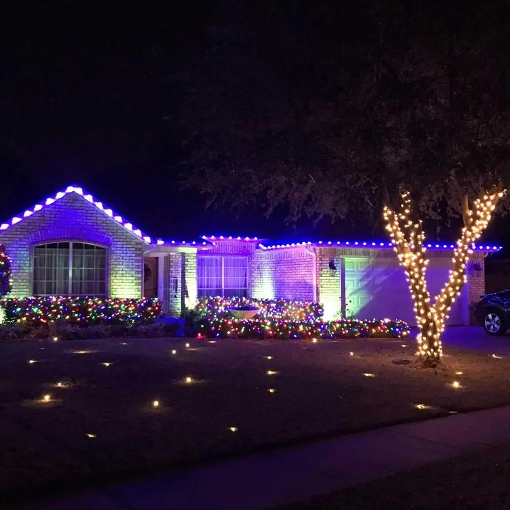 UL Smooth Transparent Multicolor Garden Decoration C9 LED Christmas String Light Bulbs