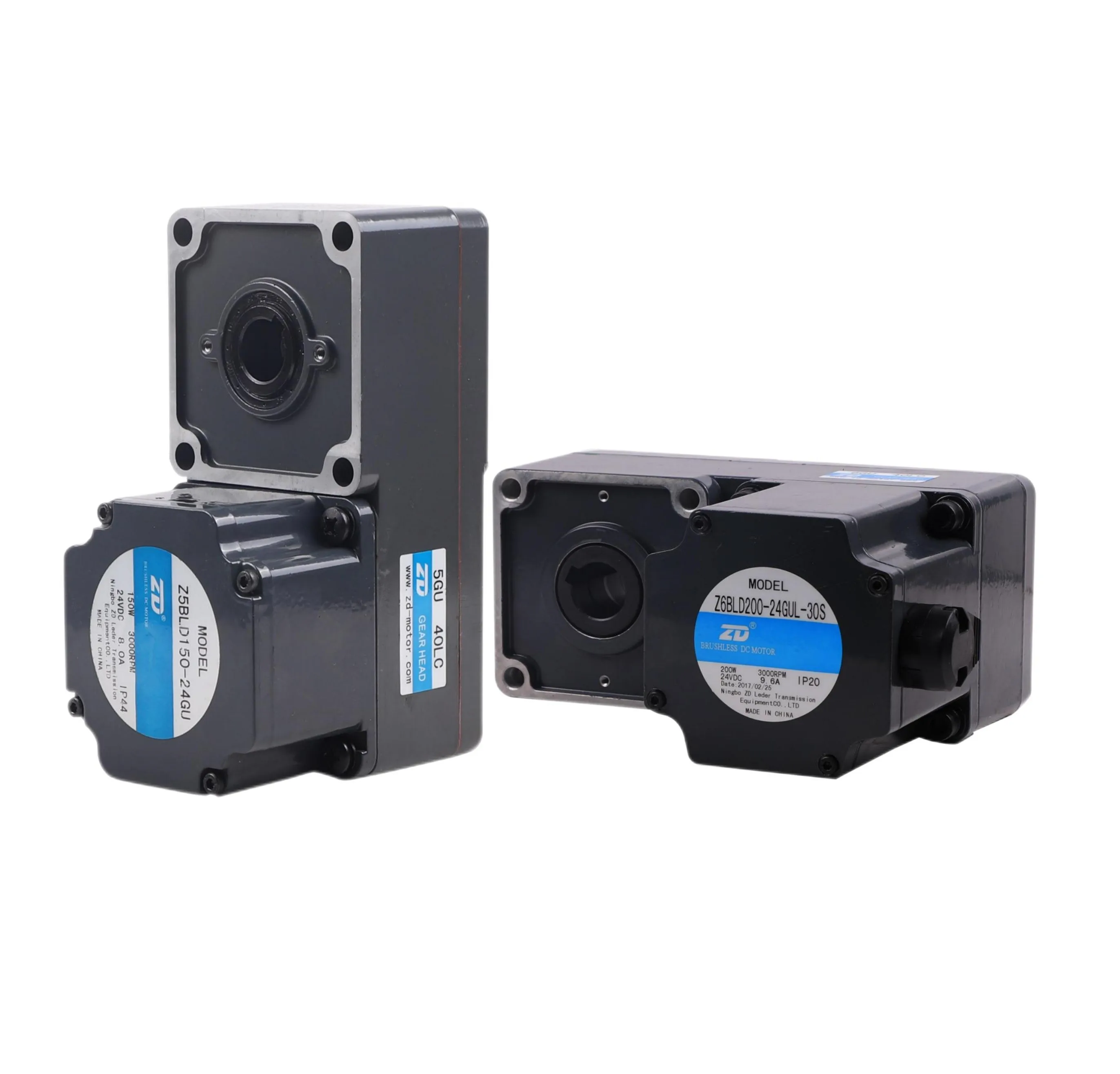 24v 48v 220v 90W 120W 200W 400W 500W 750W Flat L Type Right Angle Hollow Shaft Brushless DC AC Gear Motor For Conveyor AGV AMR