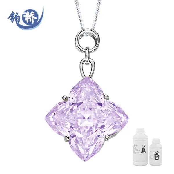  3:1 1kg/set transparent Crystal Clear Epoxy Resin For DIY Art Jewelry