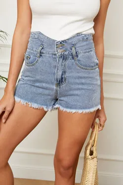 denim shorts