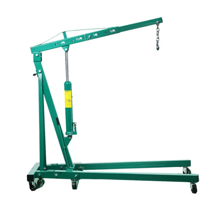 2 ton 3tons hydraulic folding jack engine lift crane stand