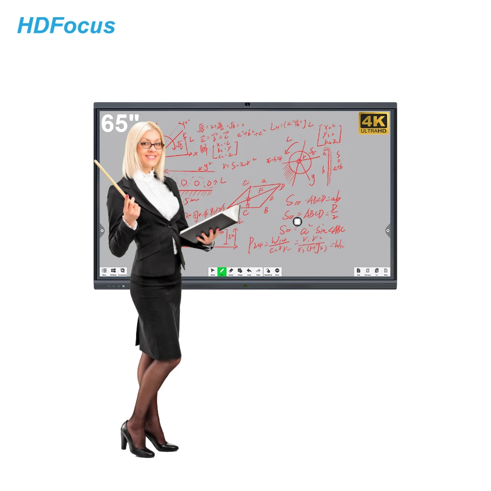 BIS Certificate Oem 4k Smart Interactive Board Blackboard Interactive Whiteboard for Conference System Meeting