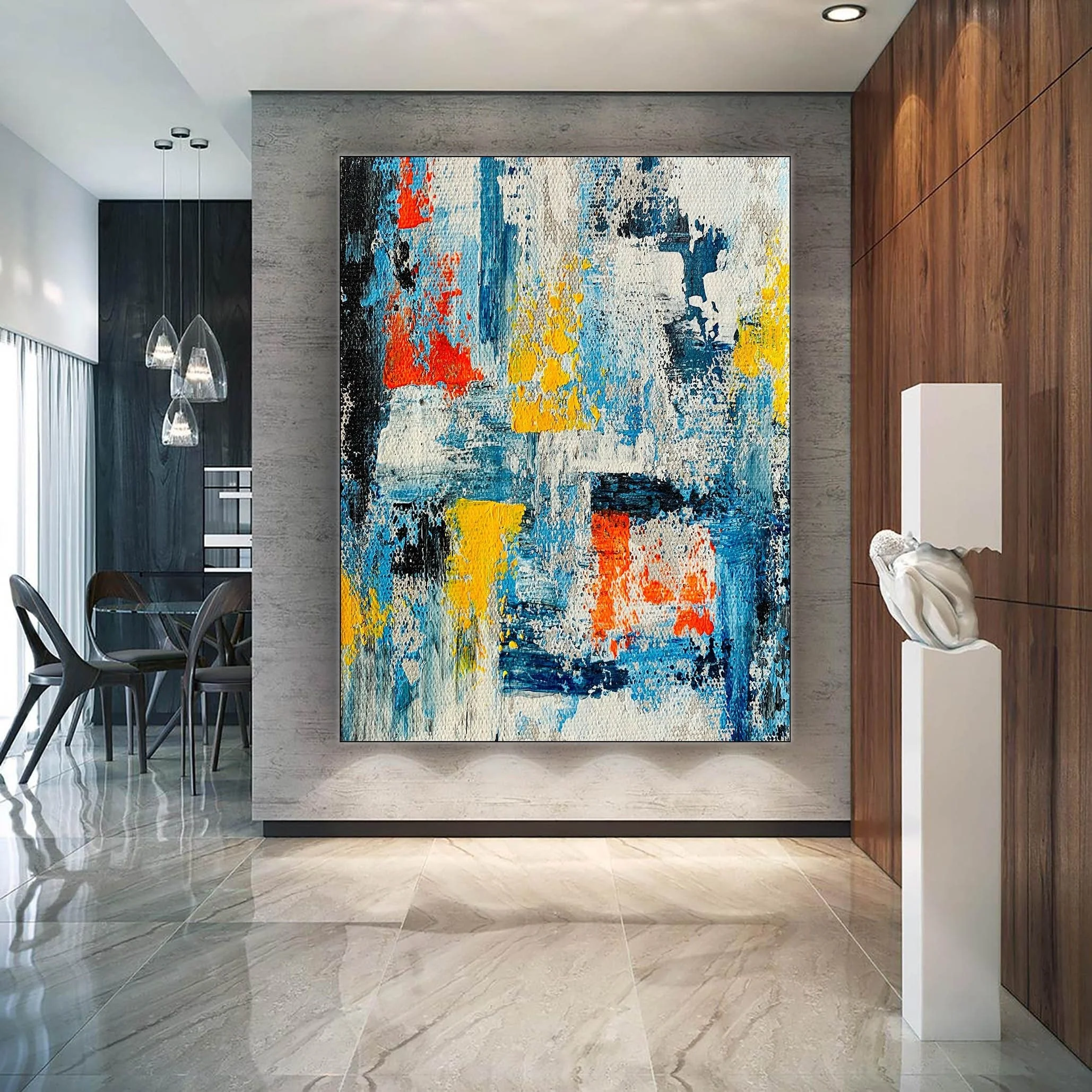 Custom Abstract Canvas Painting On Canvas Modern Oil Painting Canvas Print Large Wall Art for Home Decor