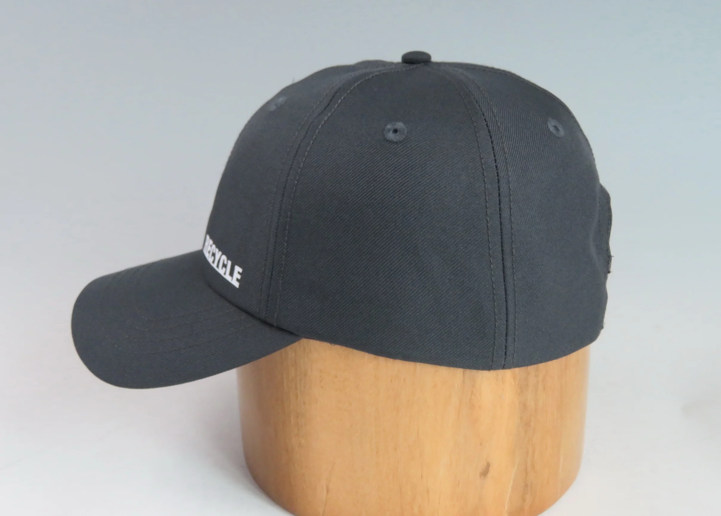 Custom 100% RPET adult plastic printing logo 6 panel dad cap