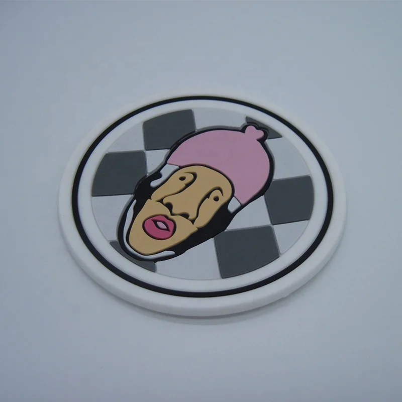 Customized Round PVC Label Rubber Patch Silicone Patch Wholesale Shoes Patch