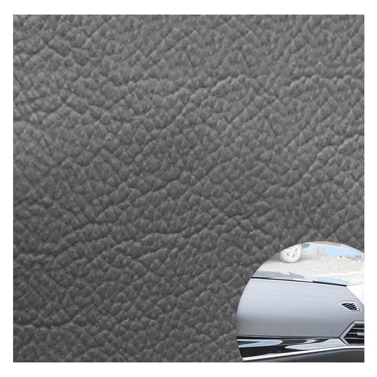 Custom Luxury Flame Retardant Background High-End Interior Finish Vegan Black A5 PU Faux Soft Leather