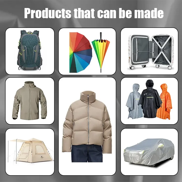 Waterproof fabric  for tent  Umbrella and Outdoor Down Jacket Ripstop 380t 100% nylon