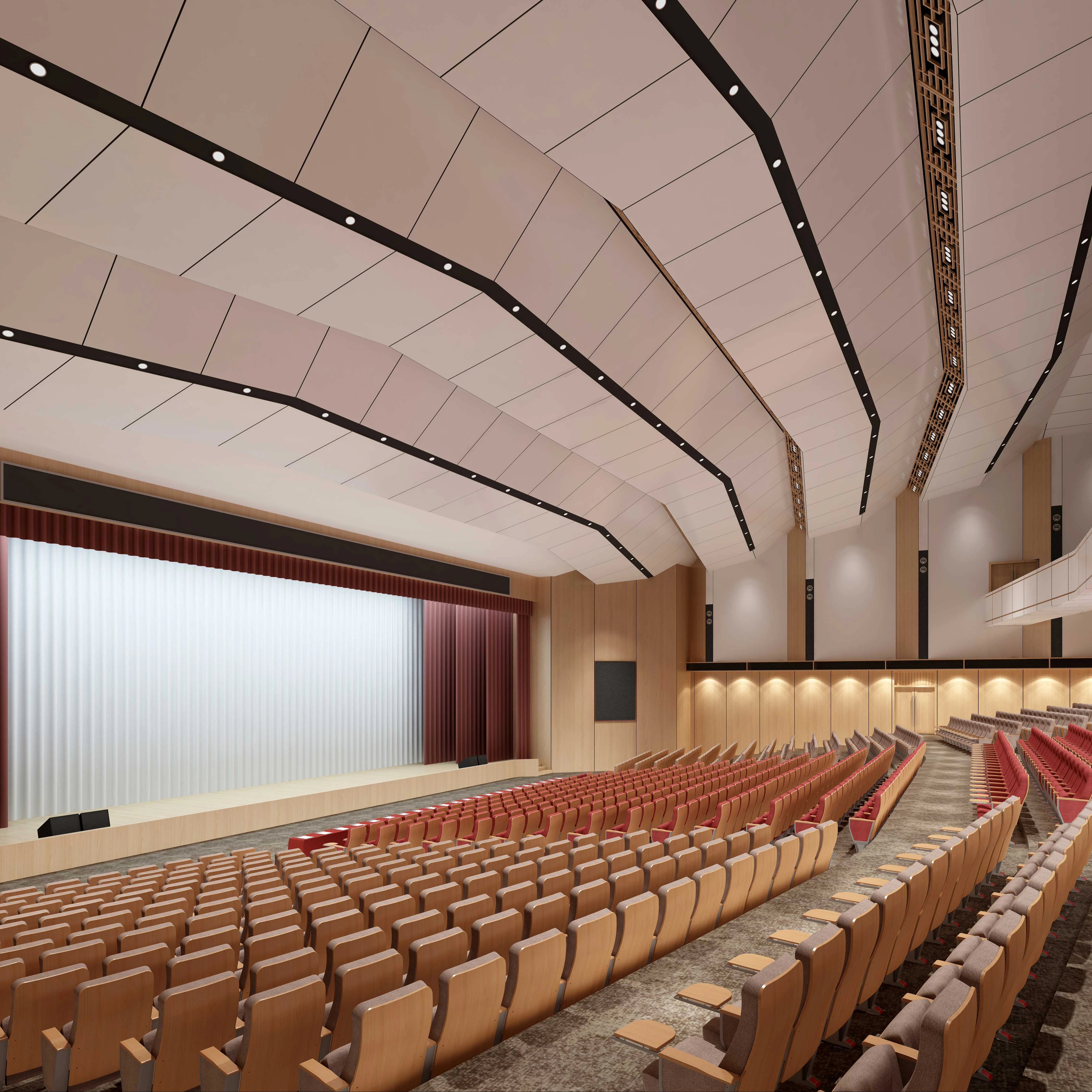 Modern commercial conference theater cinema armrests seat folding chair fabric lecture hall moving stackable auditorium chair