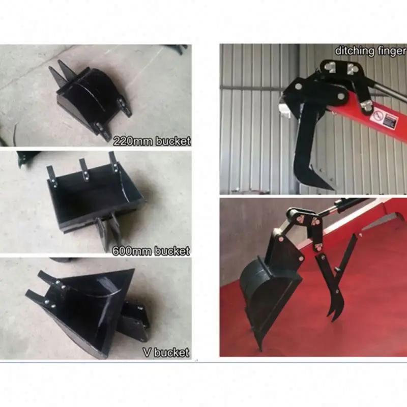High Efficiency Portable Atv Backhoe 15hp Engine Min Towable Backhoe Atv Loader With 9hp 15hp Engine