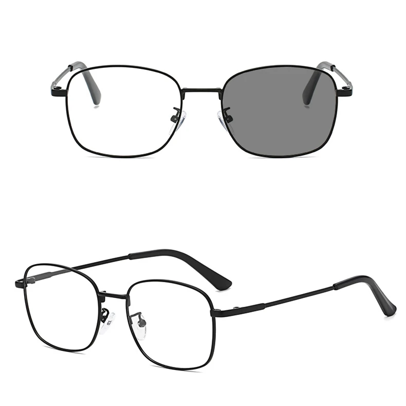 photochromic gafas de sol para mujer gold metal rectangle retro glasses frames optical oculos de grau latest eyeglass frames men