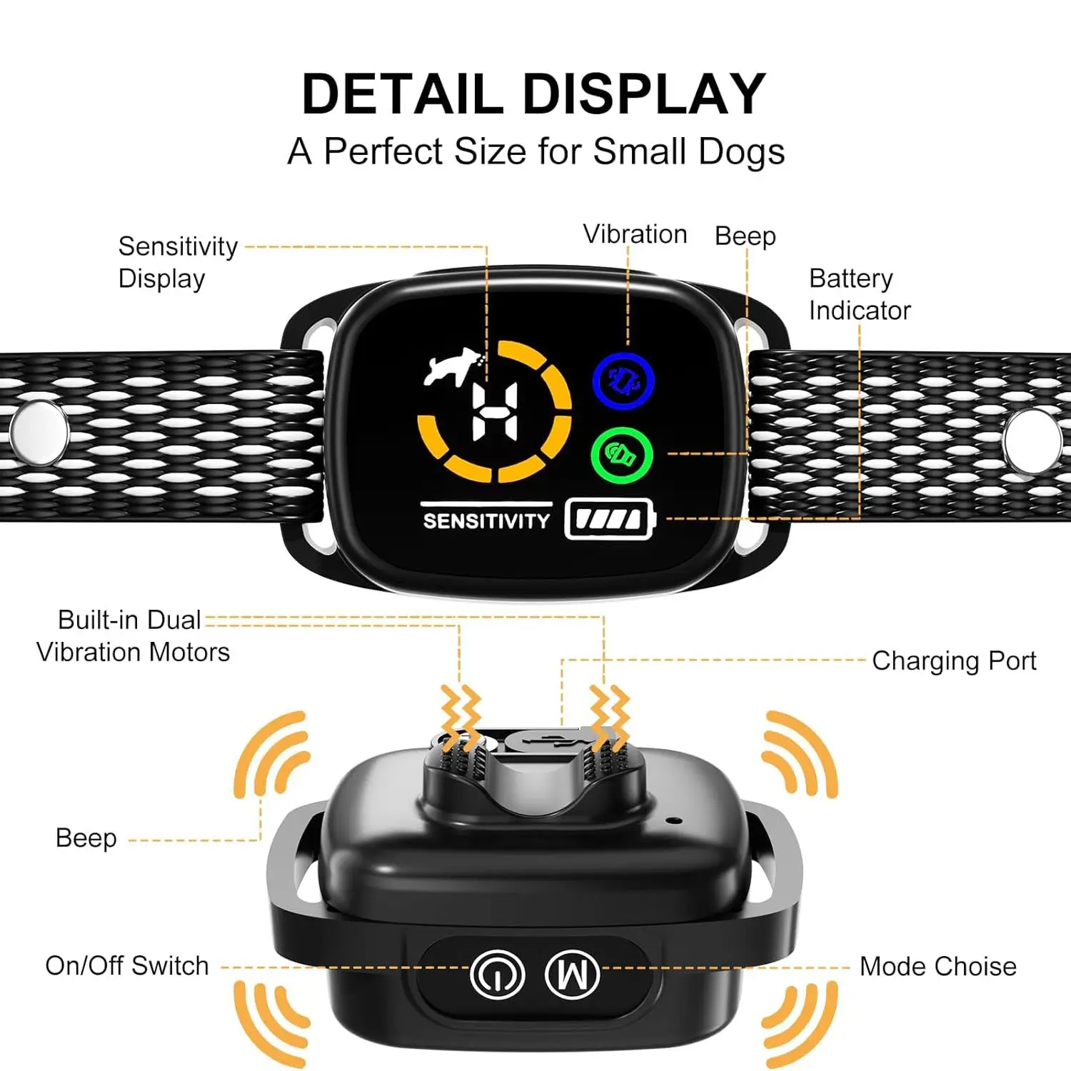 Factory Direct Price 6 Levels Beep Anti-Bark Shock Collar - Rechargeable And Effective Solution For Excessive Barking