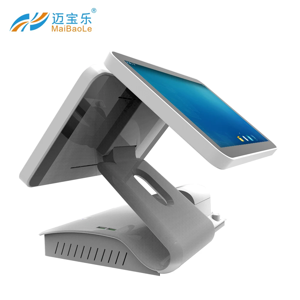 Dual Screen I5 Pos All In One Commercial Cash Register Pos Systems Windows 11 Point Of Sale Machine For Convenience Store