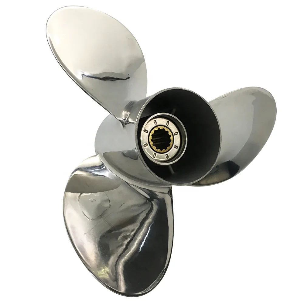 35-60HP 11 1/8X13  rc boat  STAINLESS STEEL  OUTBOARD   Marine Propeller matched  for HONDA  engine