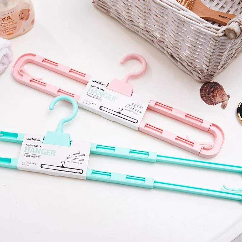 Multifunctional telescopic Hanger Home Clothes Towel Hangers For Coat and Pants Coat Clothes Hanger