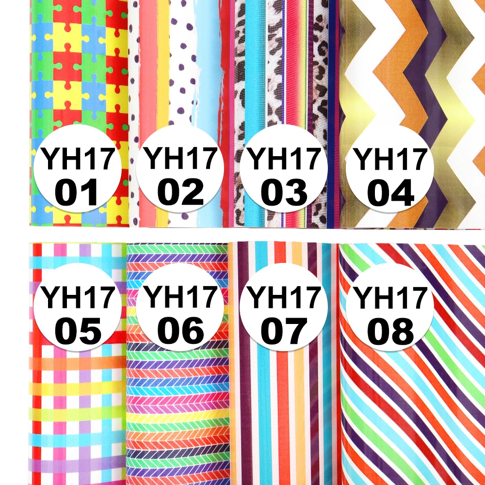 20inx50Yard Different Designs irregular grid puzzle printable pu flex heat transfer film iron on vinyl for cricut