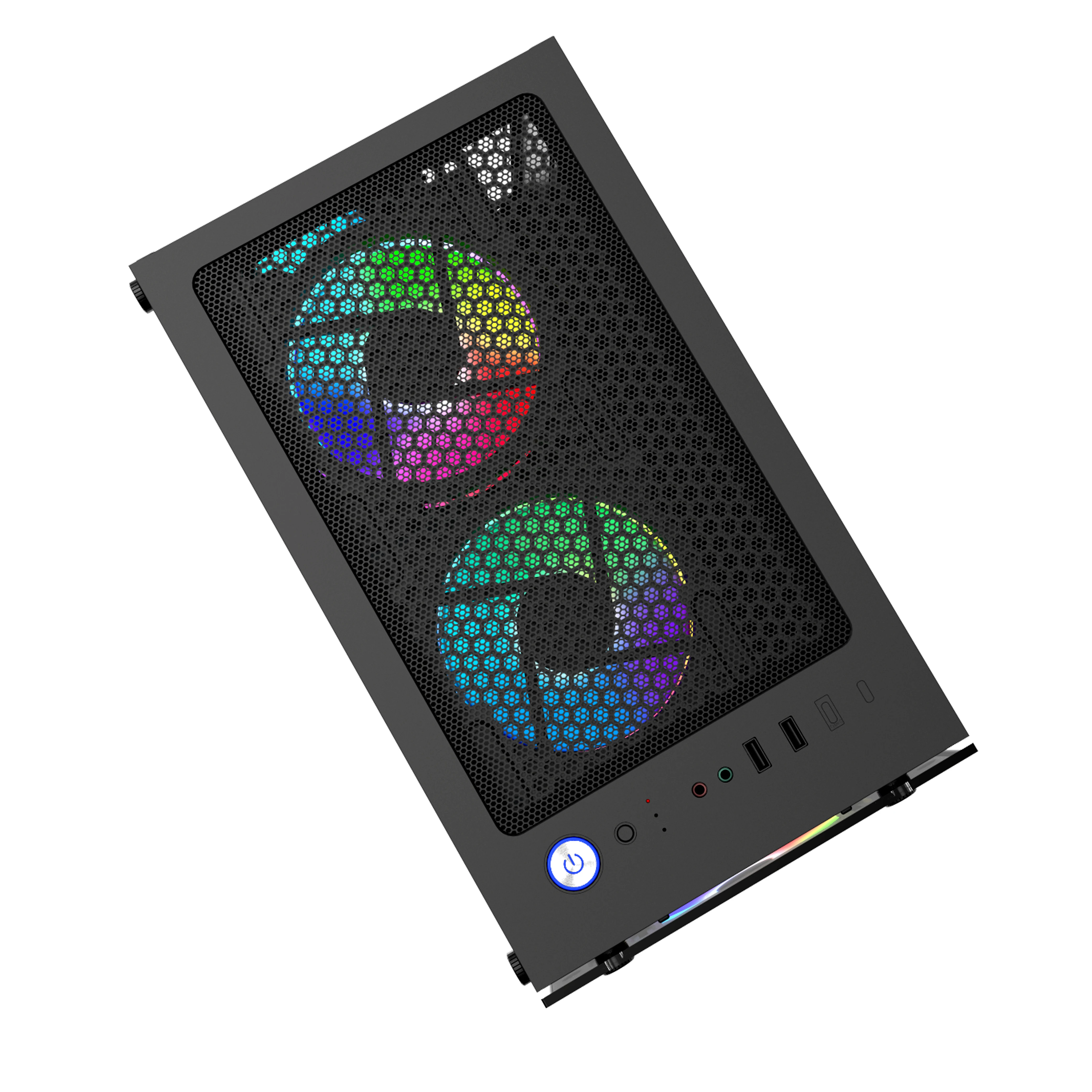 Новейший игровой корпус с RGB-вентилятором пользовательский дизайн ко