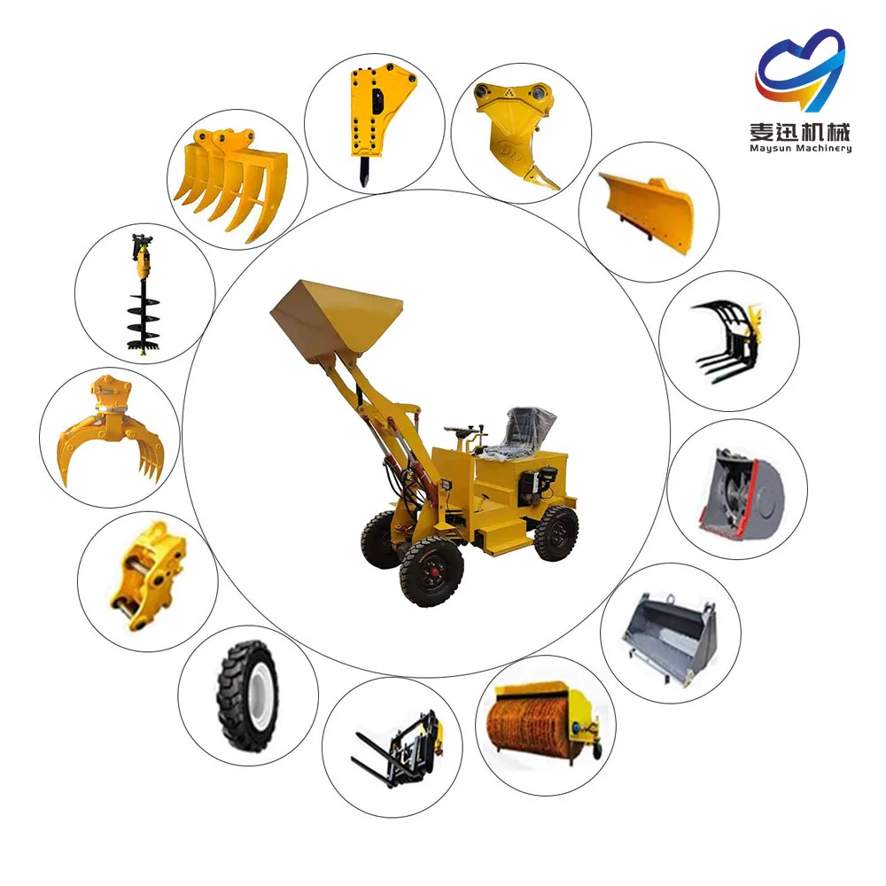 JK10 20 Hot Sale Mini Small Tractor with Front End Loader and Backhoe Max UNIQUE Diesel Travel