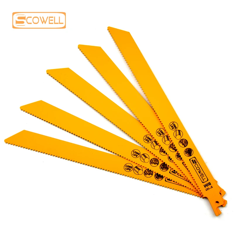 9 inch Bimetal Demolition Reciprocation Saw Blades (Sabre Saw Blade) 10TPI For Cutting Hard Wood Pallet With Nails ONLY $1.80/pc