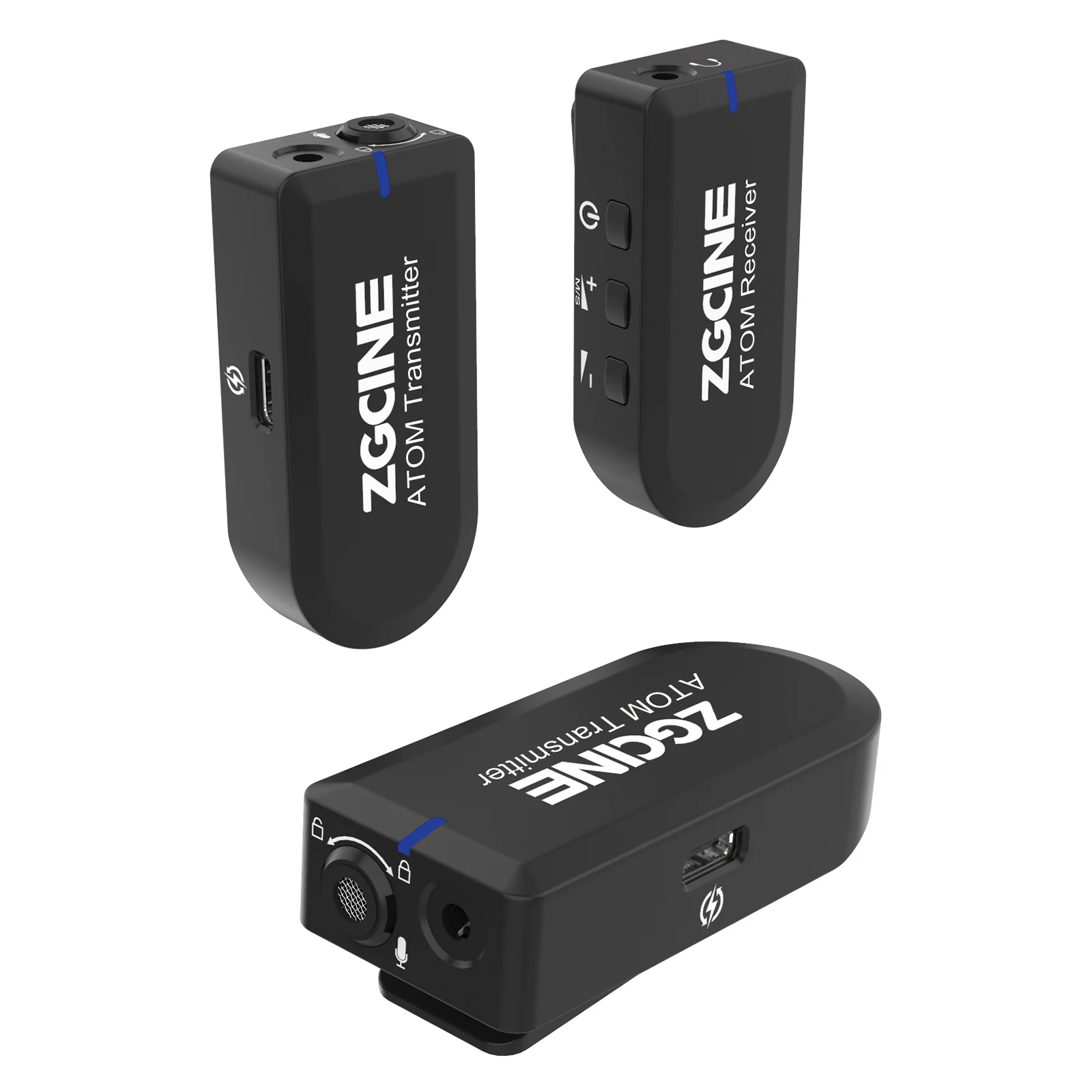 Беспроводная гарнитура ZGCINE 2,4G 1V2, петличный микрофон, беспроводной микрофон с шумоподавлением, петличный микрофон для мобильного Конференц-оборудования