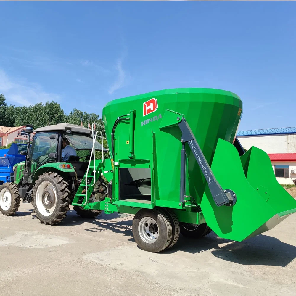 HINDA Vertical Feed Mixer for Cattle and Sheep Grass Feed Processing Machines