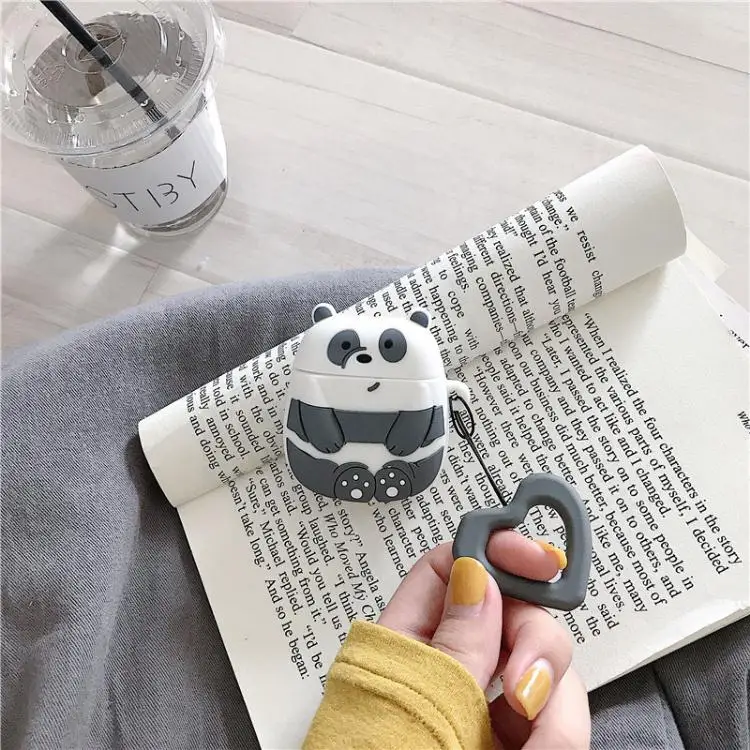 Rubber Silicone Case Earphone Bears Case Teddy Bear Cases for Airpods Pro