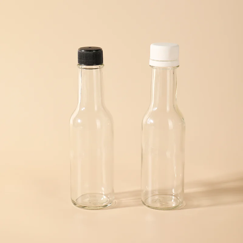 Factory 150ml  Fruit Jam BBQ Original Ketchup Paste Mustard Salad Dressing 5 oz Glass Bottle with Tamper Evident Screw Lid