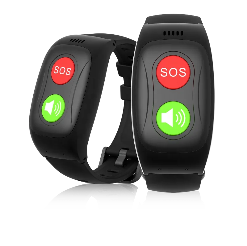 Nursing House Relojes Fall Detection Alarm 4G SOS V17 Geo Fencing GPS LBS Historical Track Position 2-way Elderly Health Care