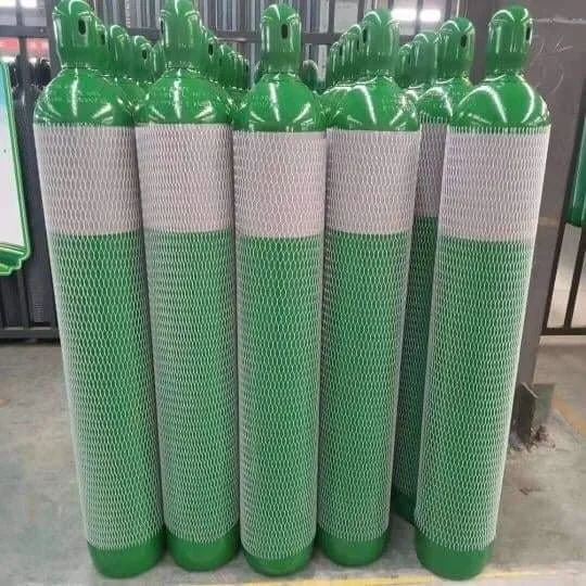 50L 200bar empty steel gas cylinder with valve and tulip valve