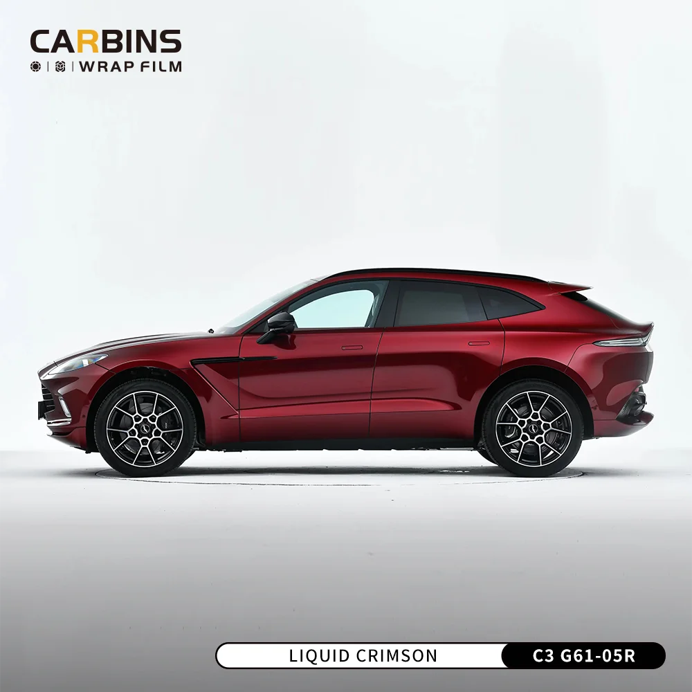 2023 Factory Guangzhou Premium Brand 18 Meters Glossy Metallic Red Colors New Models Wrapping Roll