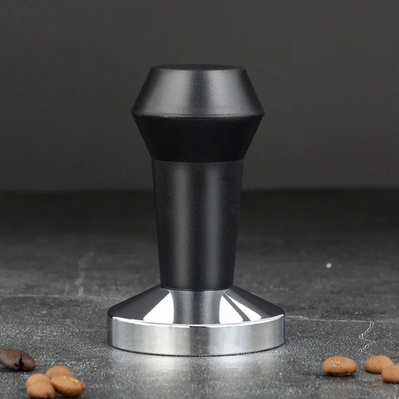 Espresso Stainless Steel Coffee Tamper Calibrated Spring Handle Powder Press iron-plated chrome coffee tamper