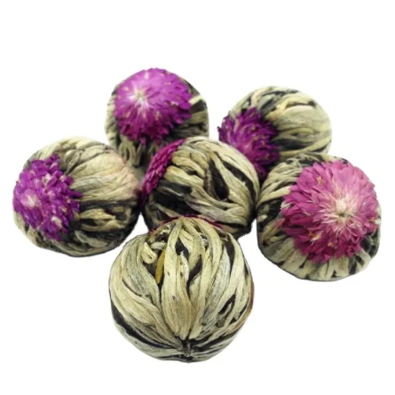 hand made blooming flower green tea Hua Kai Fu Gui