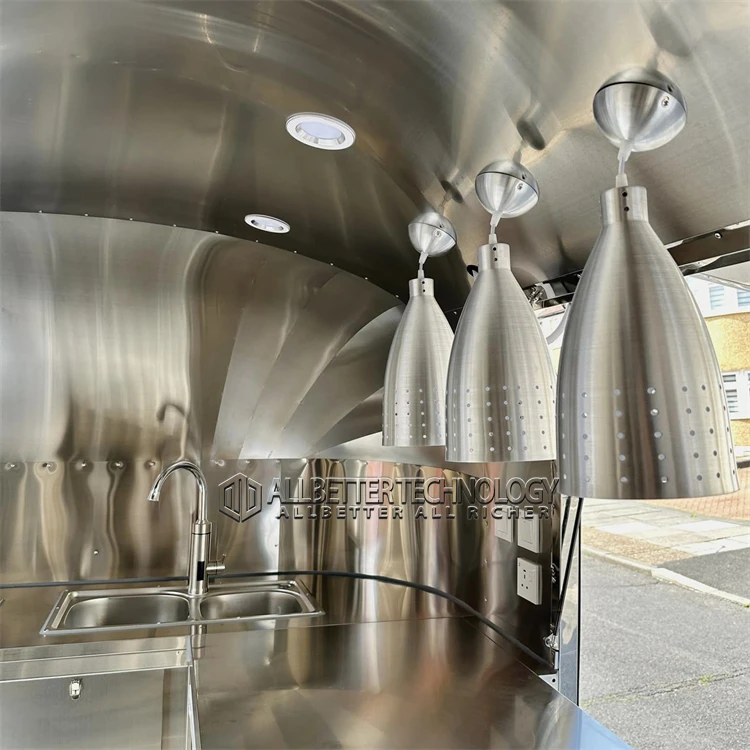Fast Food Carts Ice Cream Truck Camper Van Restaurant Car Big HY Food Van Hot Dog Stand Electric Food Truck With Full Kitchen