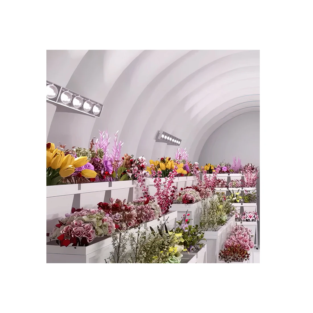 Воздушная мембранная структура для свежих цветов и растений, мобильная холодильная камера