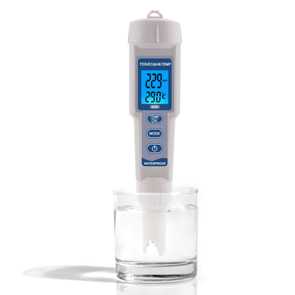 Ph-3508 4 In 1 digital Water Quality Monitor Portable type TDS EC Temperature PH meter