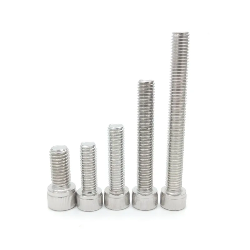 DIN912 A2-70 18-8 304 Stainless Hexagon Socket Screw Bolts 1/8 5/32 3/16 1/4 5/16 3/8 1/2 5/8 3/4 1