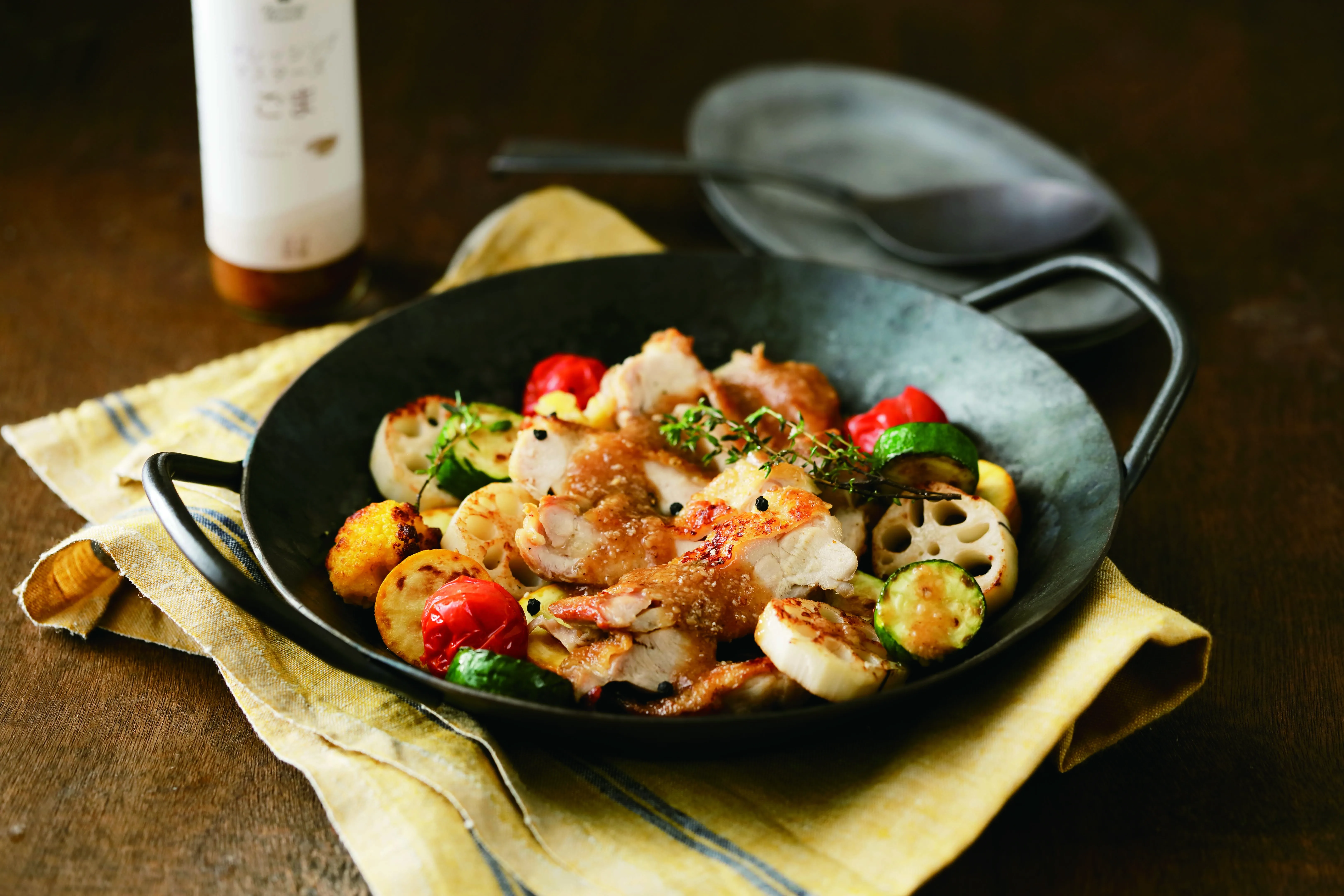 Full flavor smooth mild creamy texture sesame salad pasta fish sauce