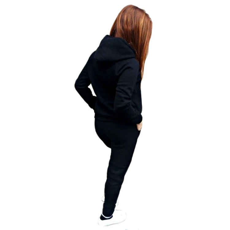 LLDRESS Wholesale Custom Athletic Wear Tracksuits 100 Polyester Hoodies 2 Piece Set women