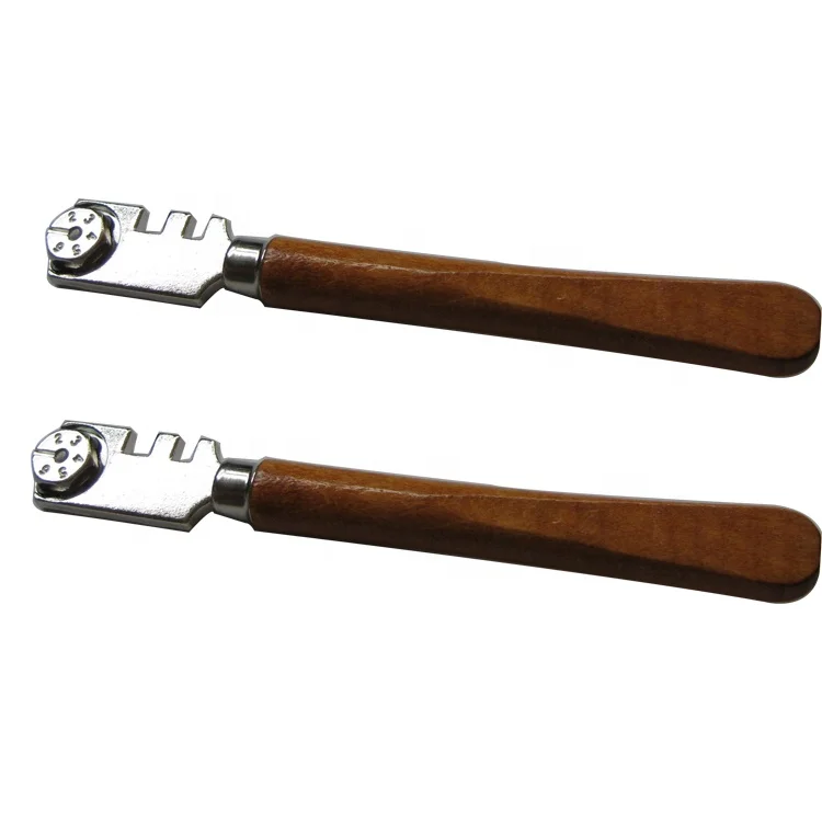 Six-wheel Factory Supply High Speed with Wooden Handle Glass Tools Cutter Manual Cutting Tools