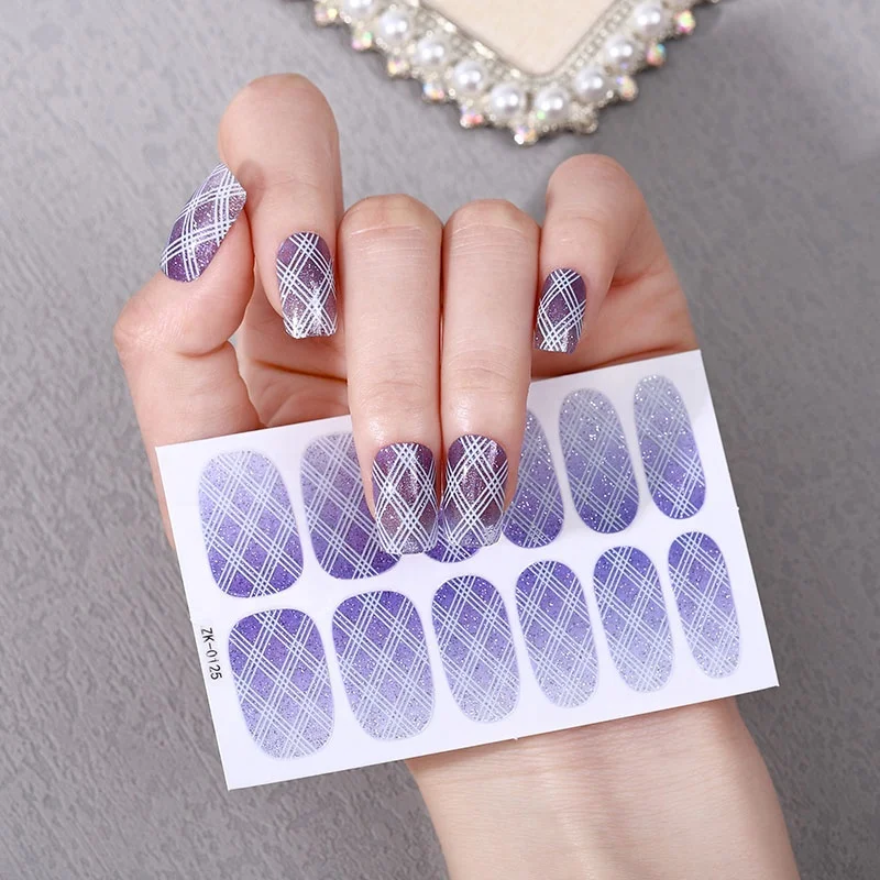 NEW IN 2023 Valentine Nail Wraps Polish Strips Cheap Wholesale Nail Gel Wraps Black Customized Mouse Nail Stickers