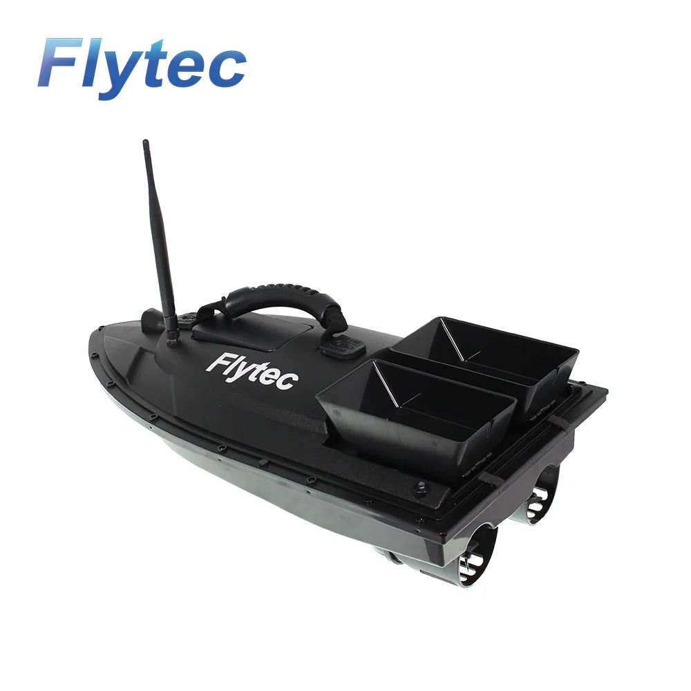 Flytec 2011-5 Electric RC Fishing Bait Boat, 1.5KG Loading Double Silos 500M Remote Control Bait Boat For Lakes,Rivers Fishing